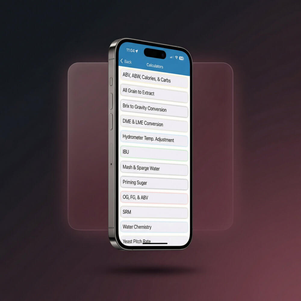 Brew Cloud recipe screen with detailed beer stats